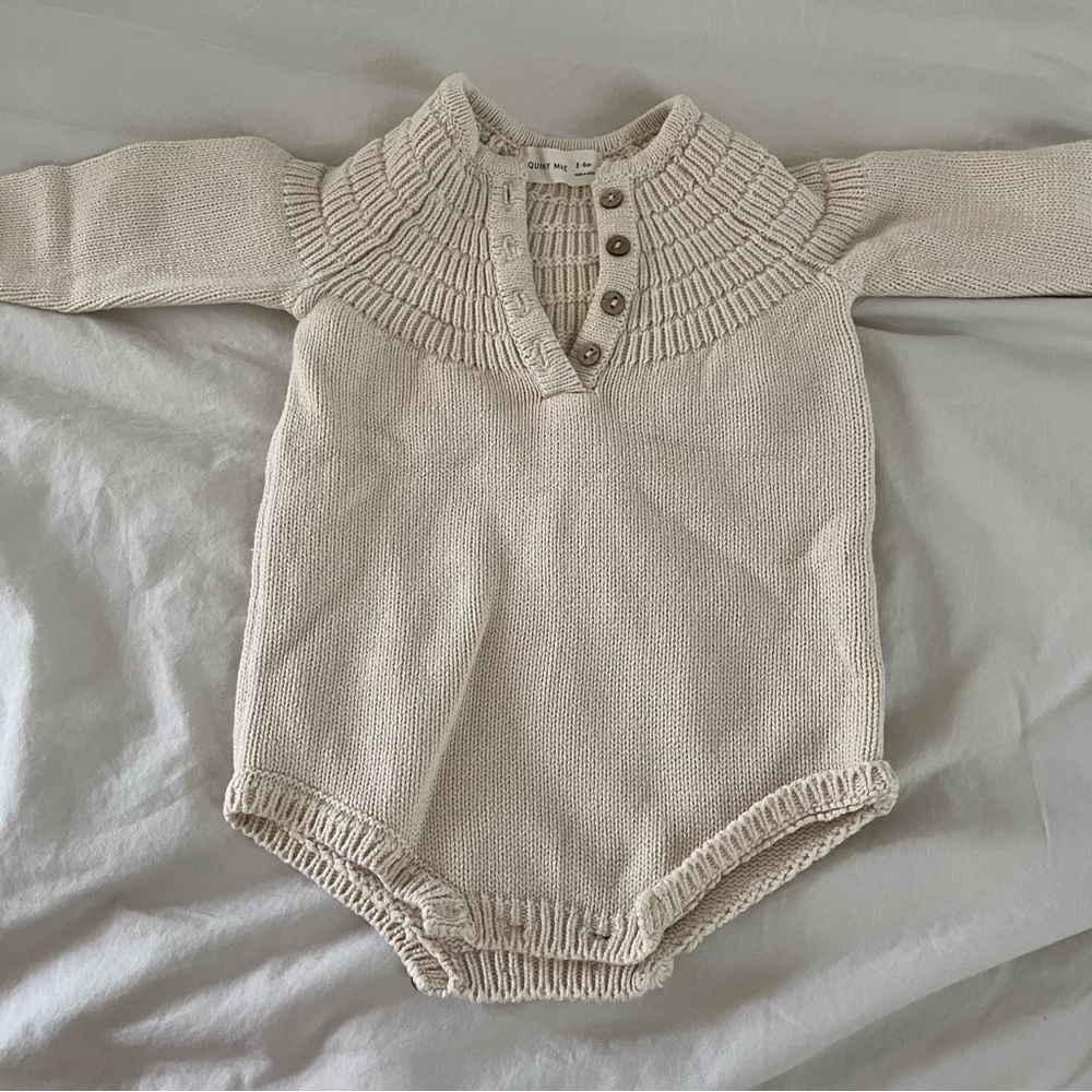 Quincy Mae Knit Romper